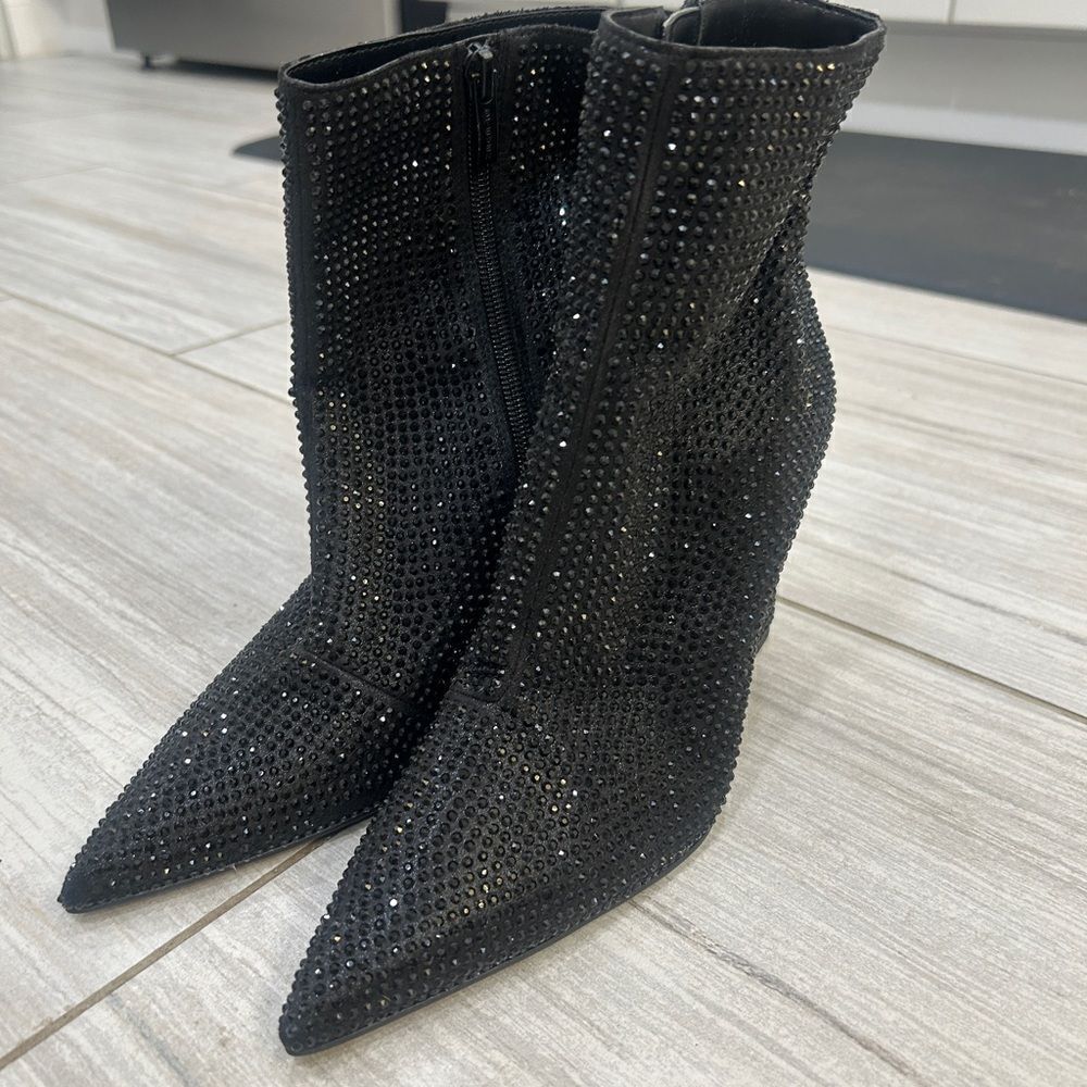 Sparkly Black Boots